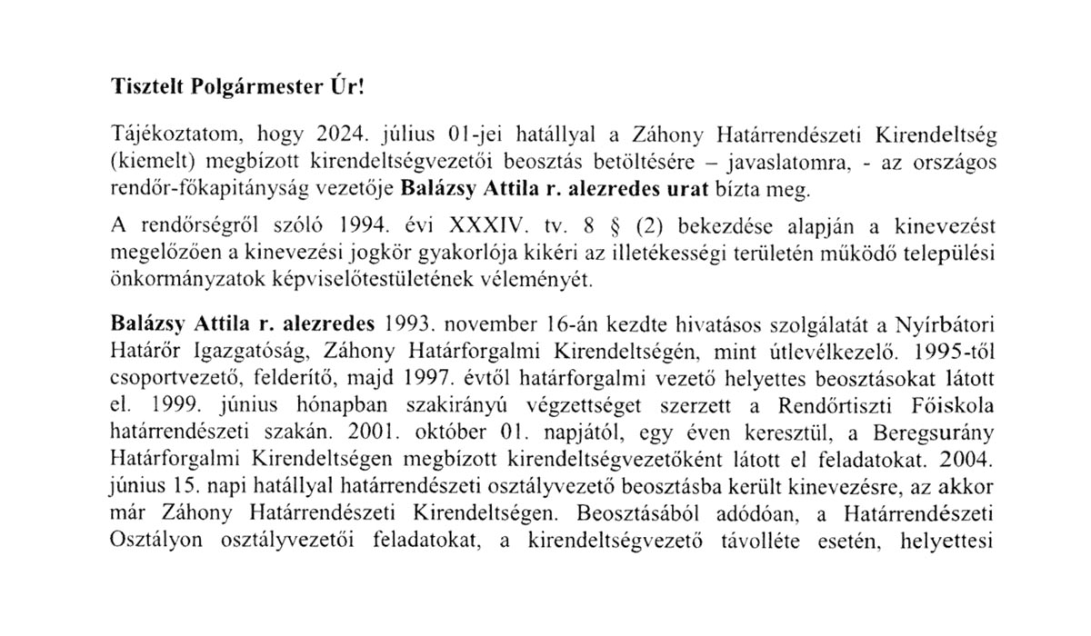 Read more about the article 2025.05.08-i Rendkívüli képviselő-testületi ülés – Előterjesztés