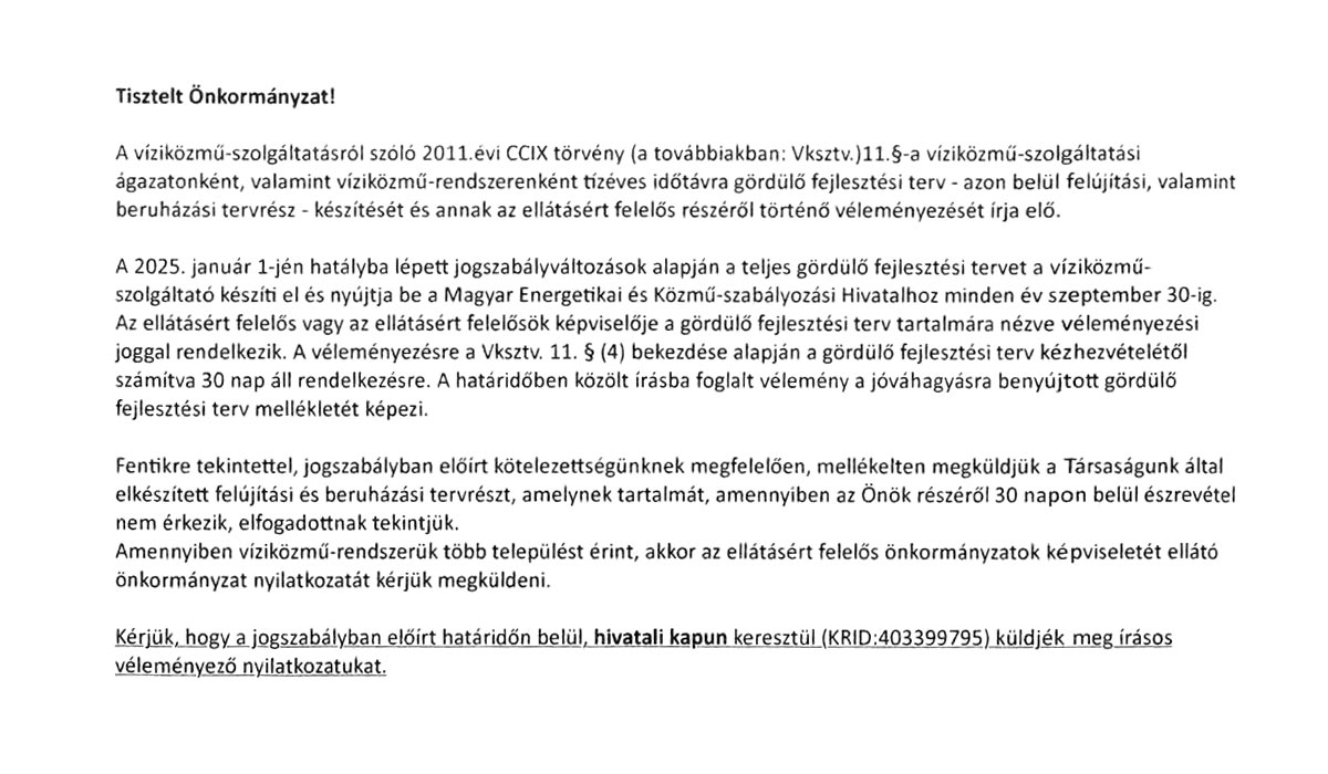 Read more about the article 2025.09.23-i Képviselő-testületi ülés – Gördülő Fejlesztési Terv melléklet