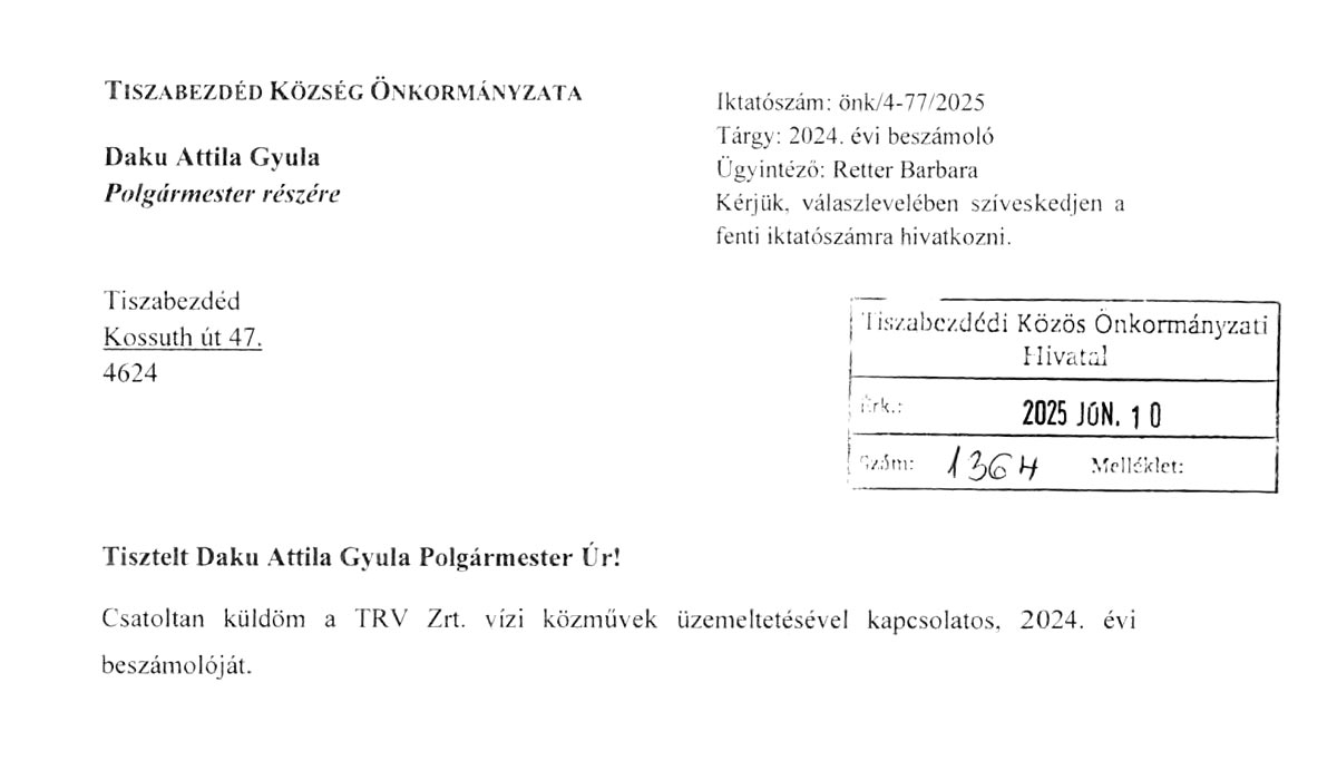Read more about the article 2025.07.15-i Rendkívüli Képviselő-testületi ülés – TRV Beszámoló