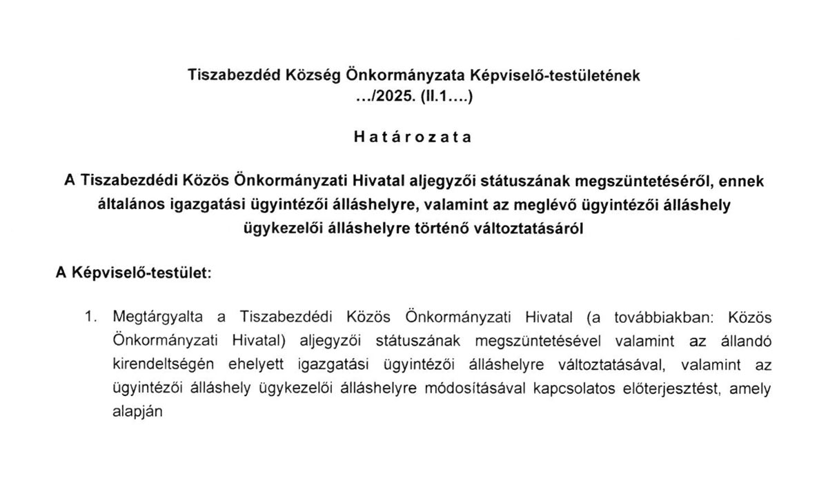 You are currently viewing 2025.02.13-i Képviselő-testületi ülés – Létszám státusz