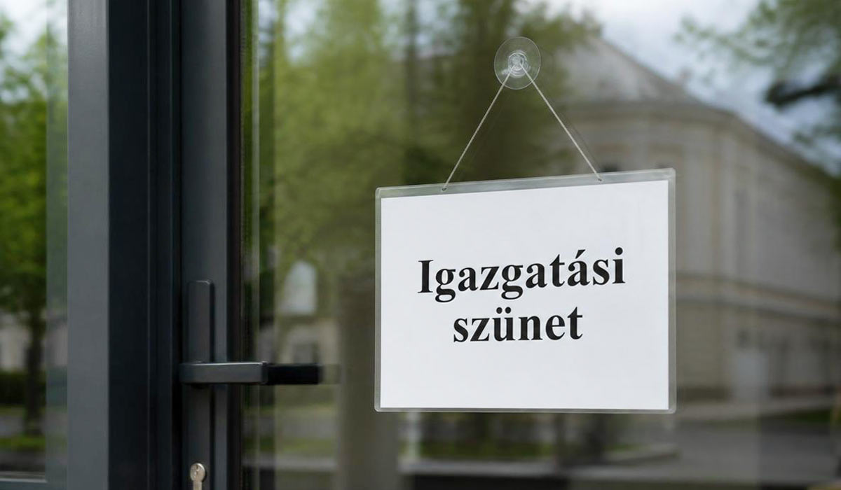 Read more about the article IGAZGATÁSI SZÜNET HIRDETMÉNY 2026